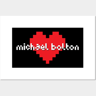 Michael bolton -> pixel art Posters and Art